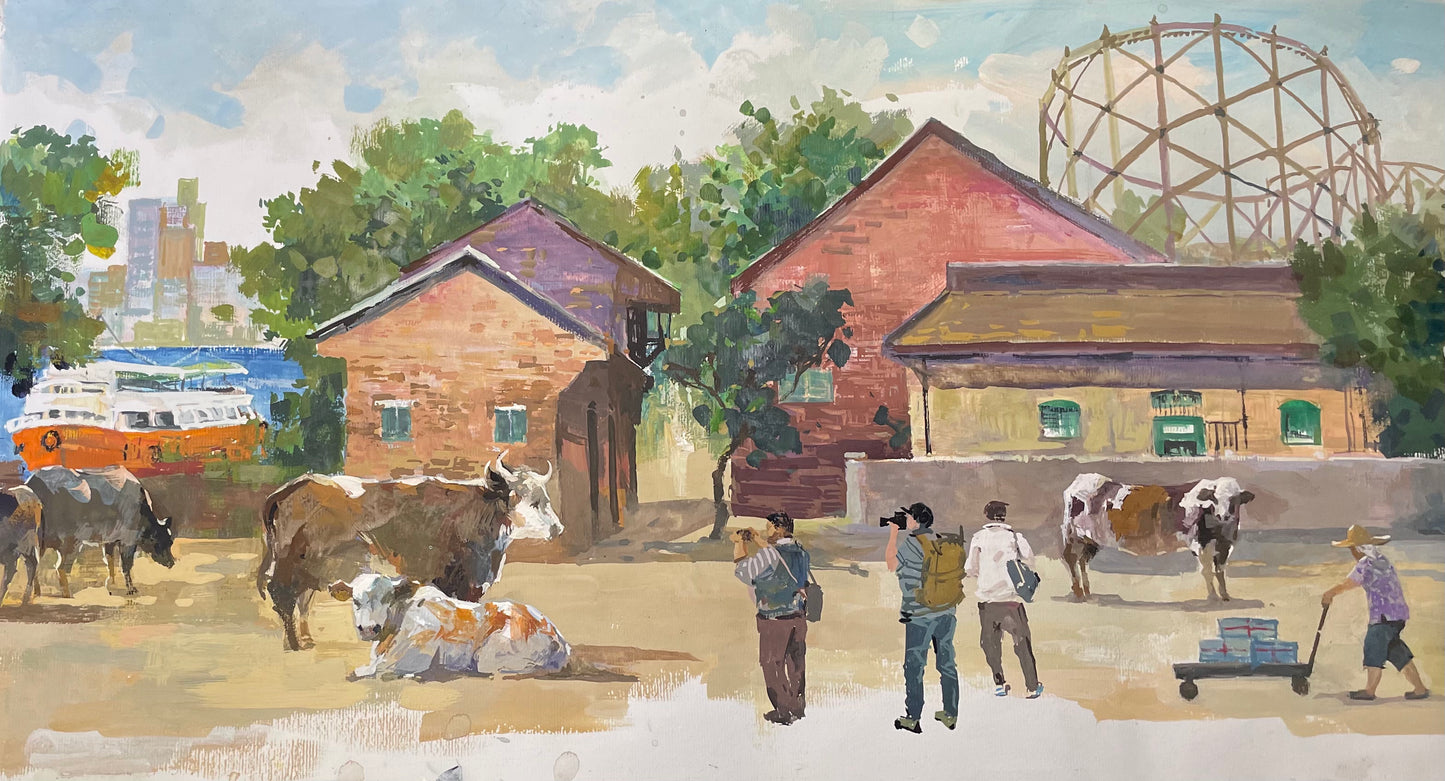 Cattle Depot Artist Village Mural Design